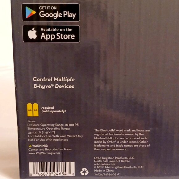 Orbit B-Hyve XD Bluetooth 4-Outlet Hose Faucet Timer Conserves Water New Sealed - Picture 9 of 12